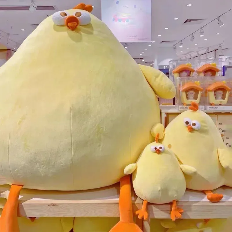 Divertido pollo gordo, juguete para perros, simulación de felpa suave, lindo Animal relleno para masticar perros, regalo Ideal para festivales para propietarios de mascotas - imagen 4