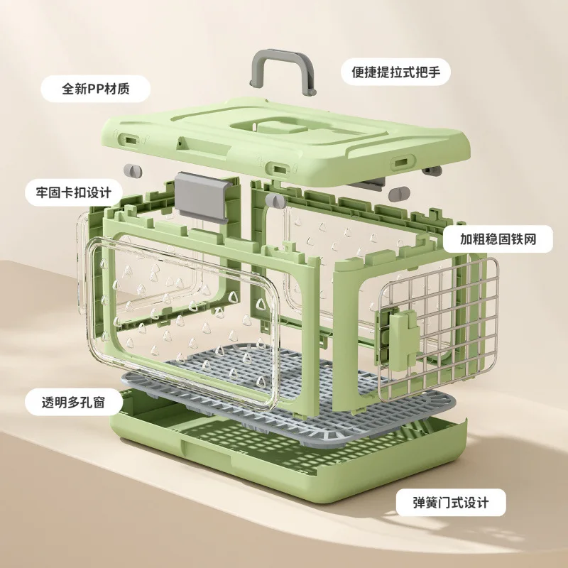 Transportín plegable y transpirable para gatos y perros pequeños - imagen 4
