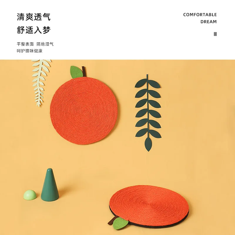 Cuerda de cáñamo de Sisal para rascador para gatos, cuerda de cáñamo resistente a las rascador para gatos anaranjadas, juguete para gatos, cojín de garra de sofá antiarañazos, rascador para gatos - imagen 3