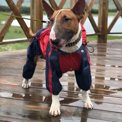 Chubasquero impermeable con capucha para perros medianos y grandes