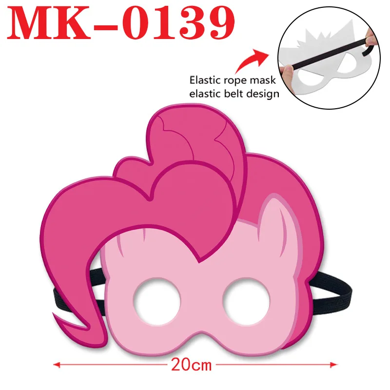 Máscaras Kawaii de My Little Pony, figura de Anime, Rarity Twilight Sparkle Rainbow Dash Pinkie Pie, máscara de Cosplay, disfraz de Halloween, juguete de utilería - imagen 5