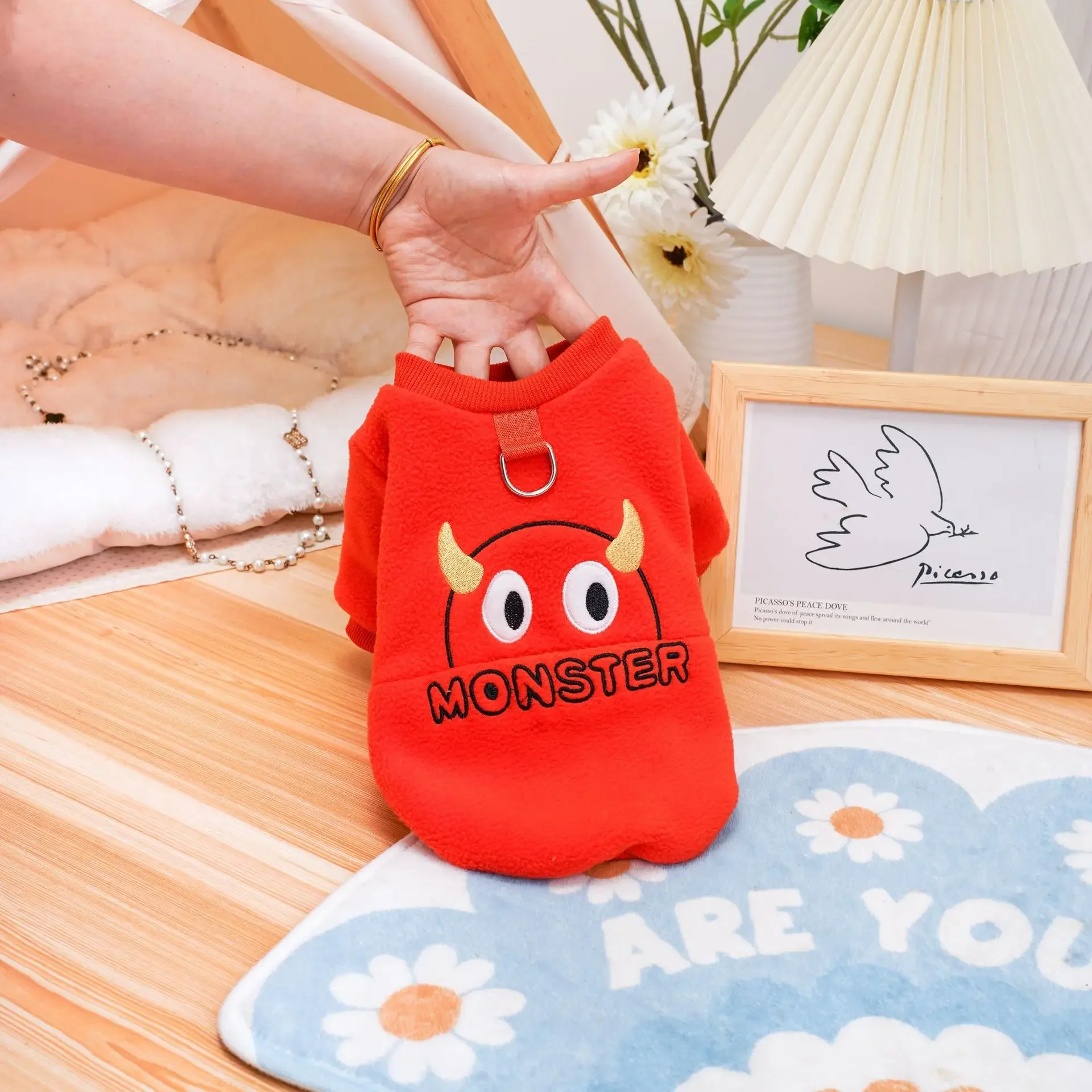 Sudaderas con capucha de dibujos animados para mascotas, ropa bonita para gatos, osos de peluche, perros pequeños, ropa para cachorros, Otoño e Invierno - imagen 2