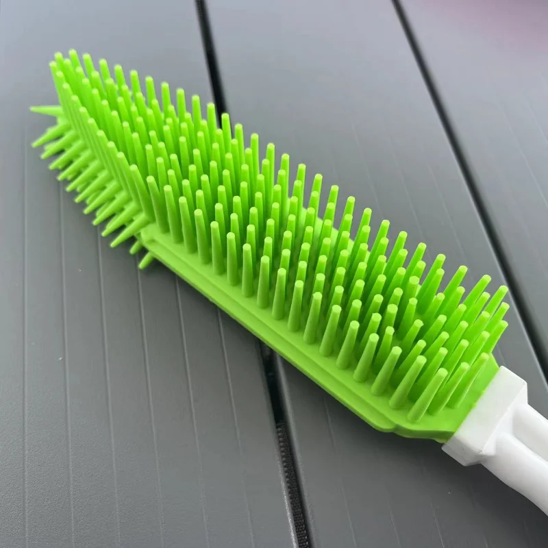 Cepillo de autolimpieza para perros y gatos, peine removedor de pelo para mascotas, cepillo de masaje para baño, herramientas de aseo para perros - imagen 4