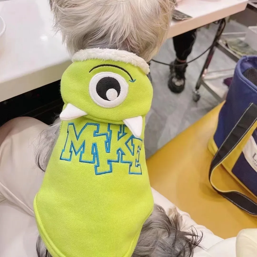 Ropa con capucha para cachorros y perros, Otoño e Invierno, Schnauzer, cachorros, Pomerania, Perro PEQUEÑO, Gato, Sudadera con capucha cálida para otoño e invierno - imagen 3