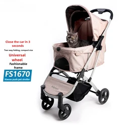 Cochecito para perros y gatos pequeños – Paseo cómodo seguro