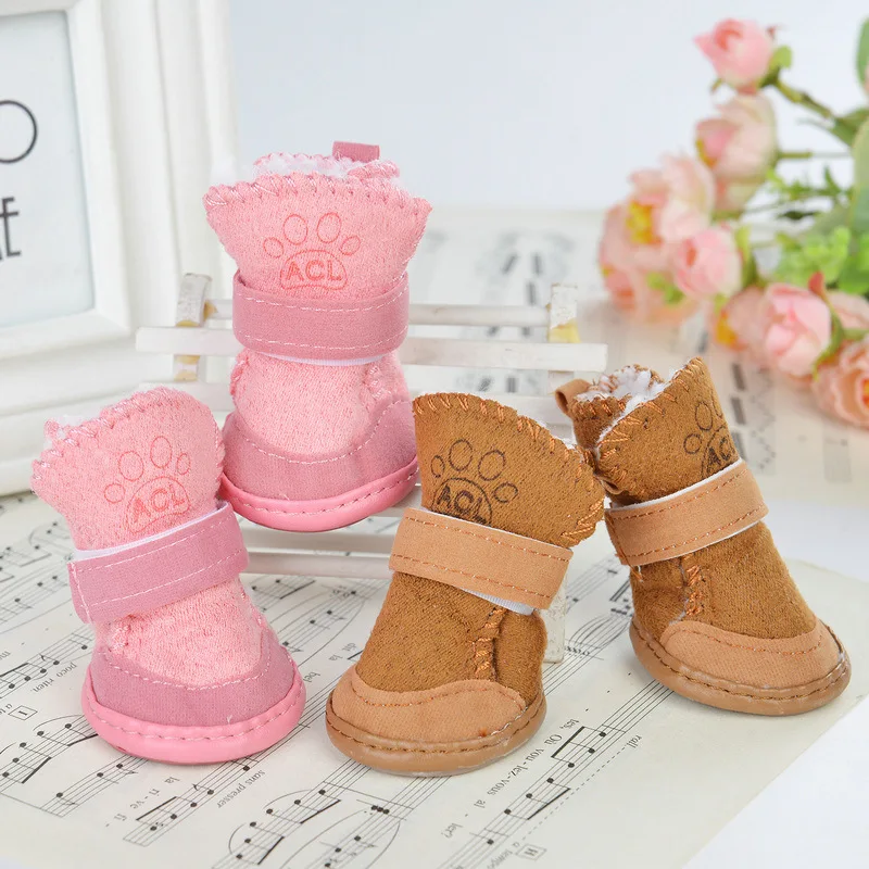 Botas de invierno antideslizantes para perros pequeños y medianos - imagen 2