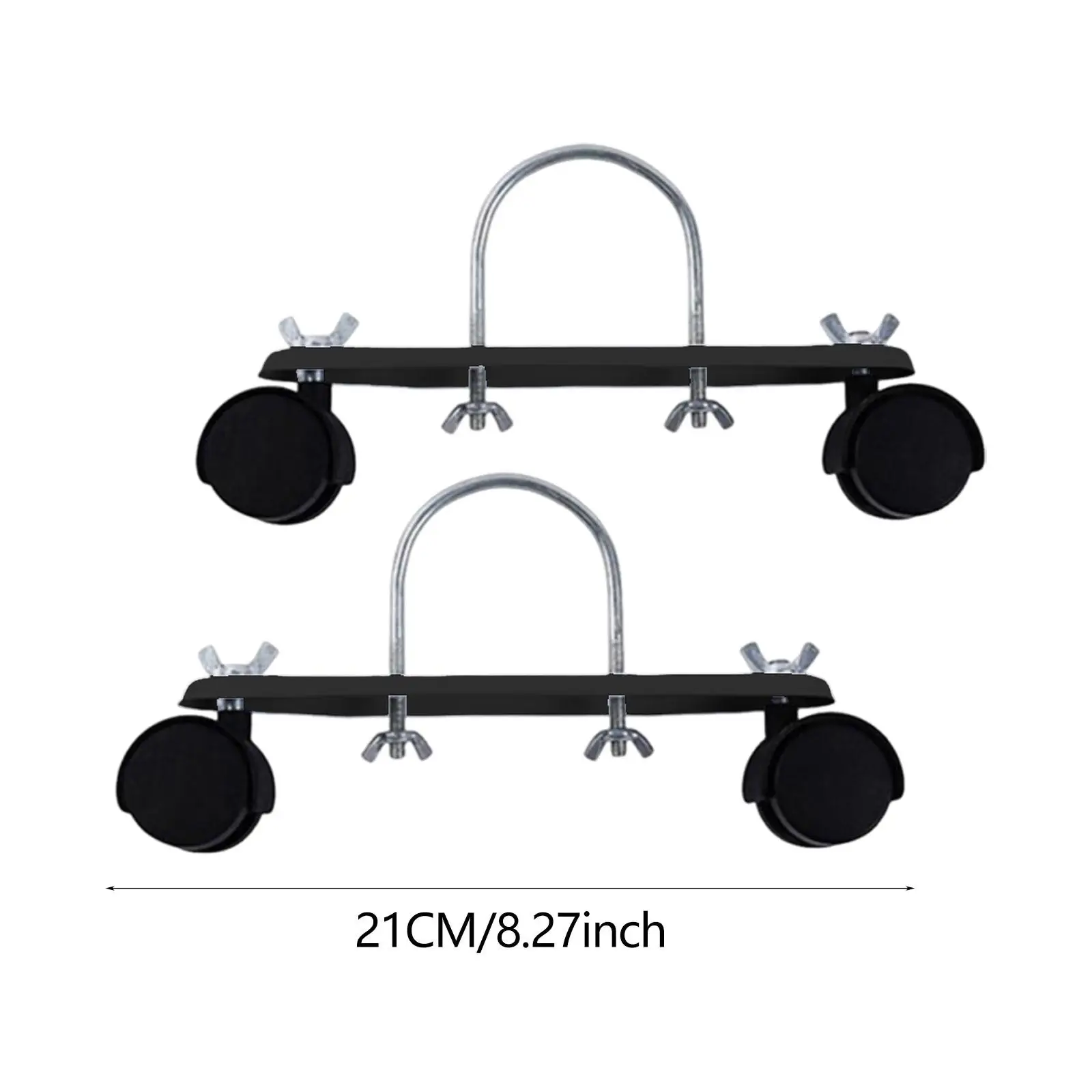 2x Electric Heating Oil Heater Support Holder Easily Install Sturdy Portable Length 21cm with Wheels Replace Accessory