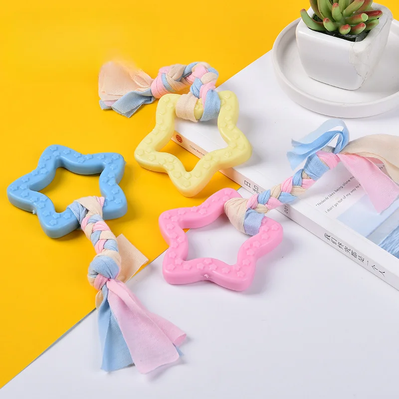 Juguete masticable duradero para masticadores agresivos: hueso y cuerda TPR, textura de limpieza dental, resistente a mordeduras para cachorros y perros pequeños - imagen 5