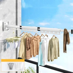 Tendedero extensible de pared – Secador de ropa retráctil en aluminio