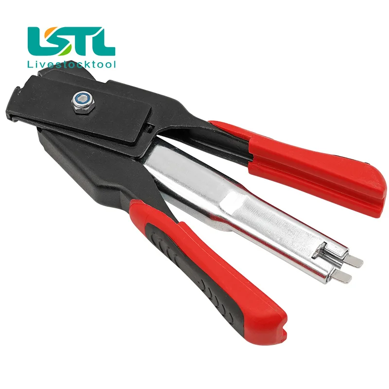 Jaula de alambre tipo C para animales, anillo de cerdo, herramientas de instalación para jaula de pistola de clavos, abrazadera para pollo, pájaro, jaula para mascotas, herramientas de instalación, hebilla de valla, herramientas de anillo - imagen 3