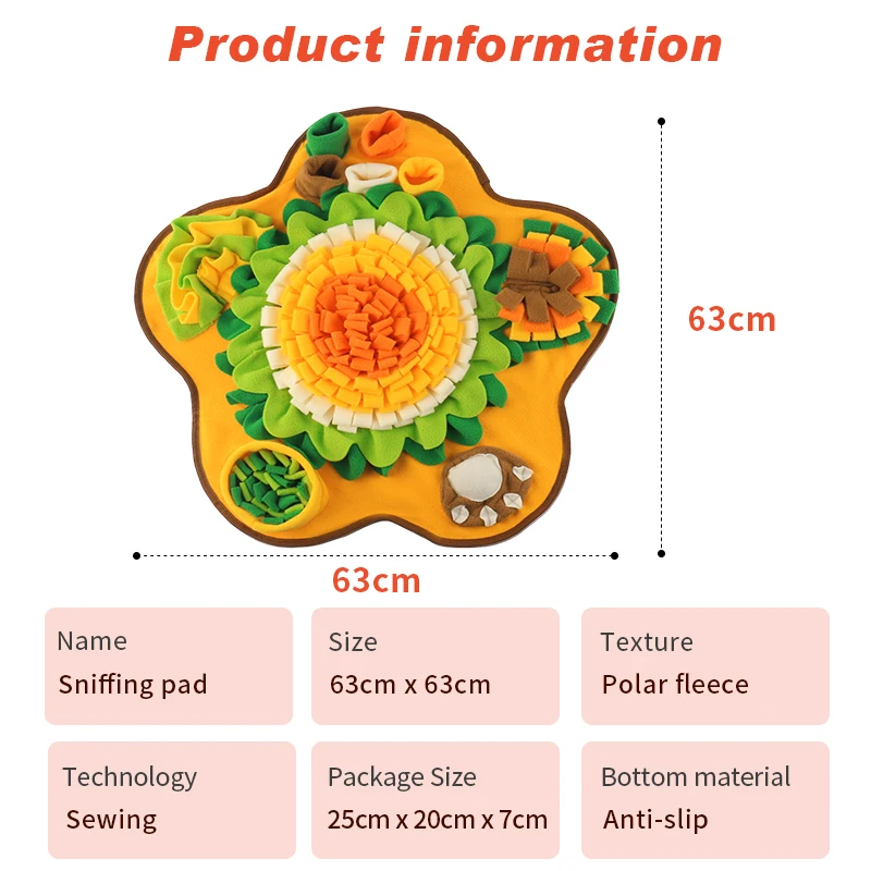Alfombrilla de olfateo para perros, esterilla multifuncional para alimentación de perros, Busters de aburrimiento para perros con Pupsicles, dispensador de juegos y golosinas para perros - imagen 2