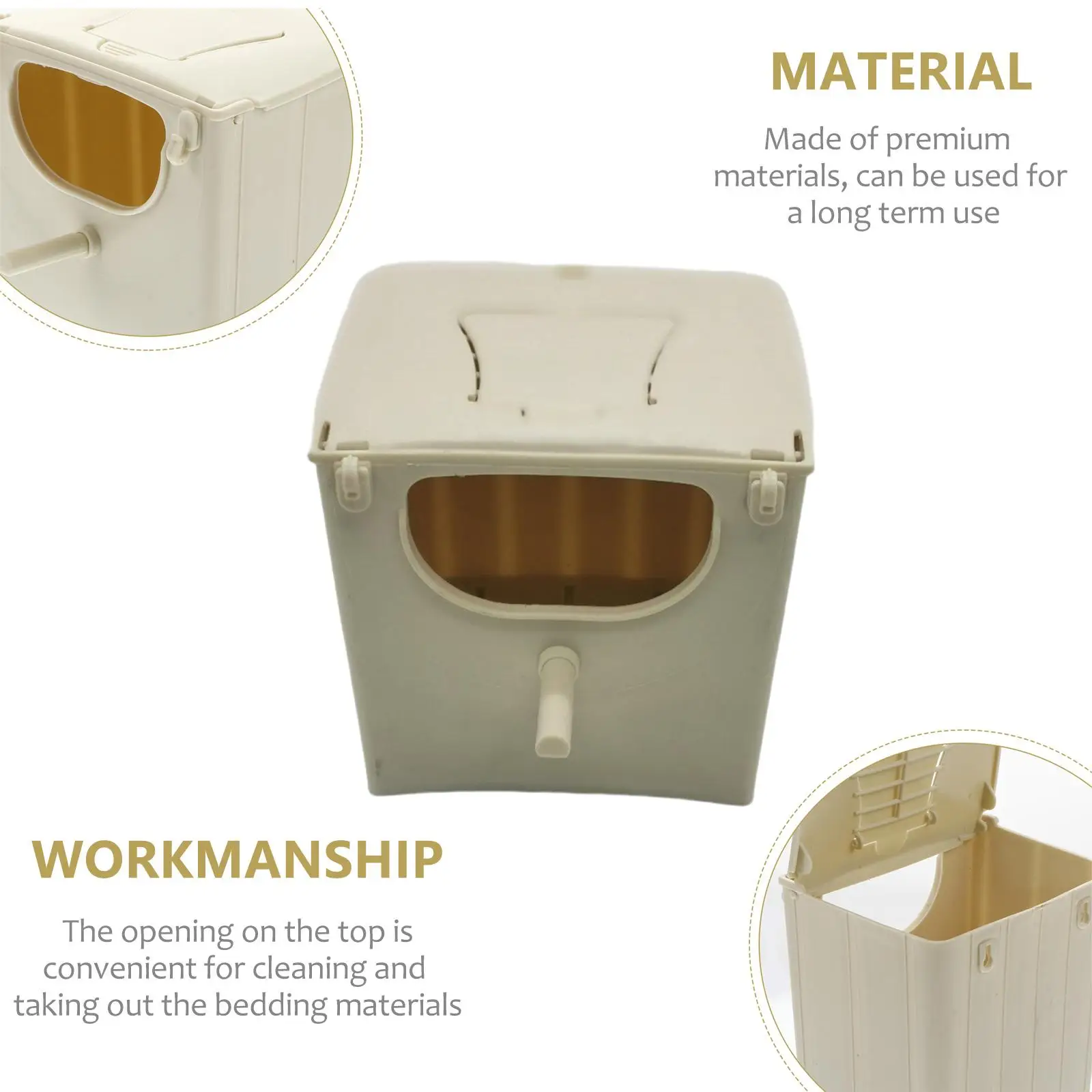 Bird Nest Bottom Hollow Design Birdhouses for Parakeet Cockatiel Parrot