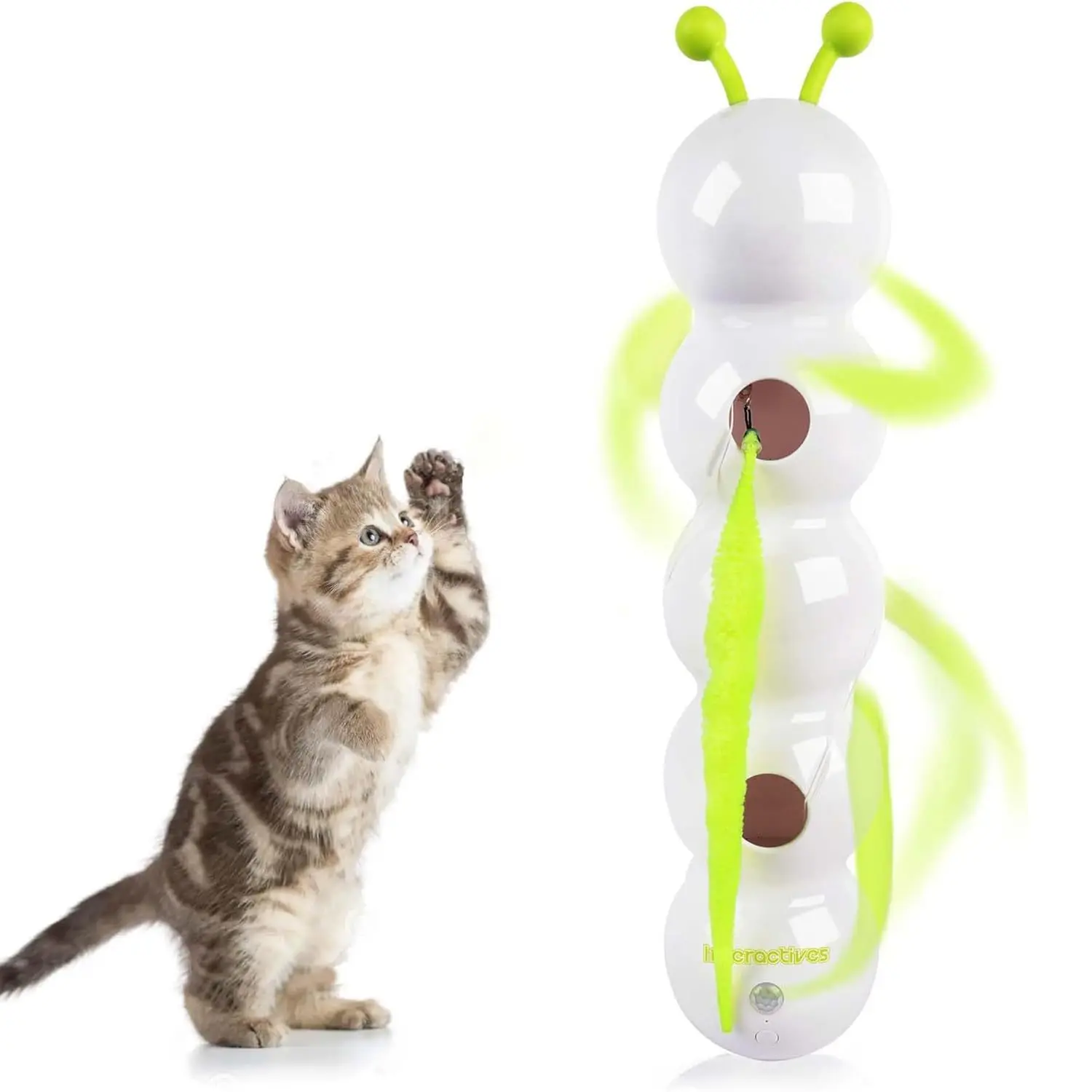 Juguete interactivo para gatos - Oruga móvil que persigue y divierte - imagen 5