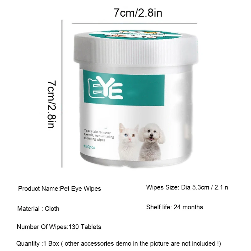 Toallitas húmedas para ojos de gatos y perros - suave y sin irritación - imagen 2
