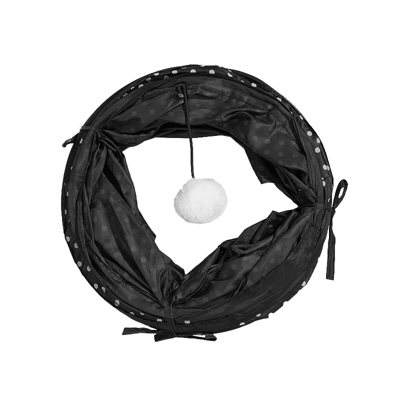 CAWAYI KENNEL-túnel para Gato, agujero plegable en forma de S, tubo para interiores y exteriores, túnel para gatitos, juguete para mascotas, juguete de entrenamiento para gatos que ahorra espacio - imagen 2