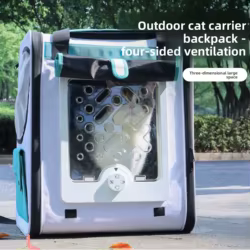 Bolsa de viaje multifuncional para gatos – Mochila y nido amplio