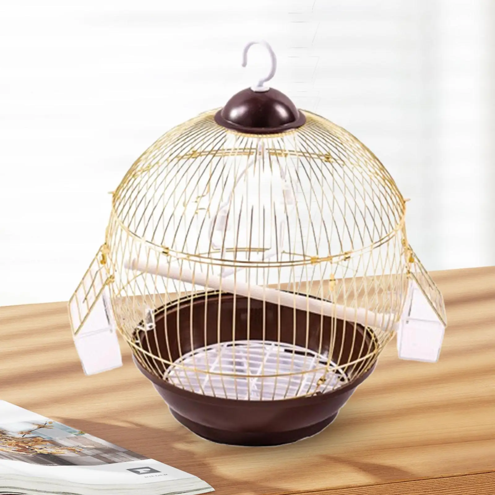 Birdcage Hanging Pet Supplies with Food Cup Pet House Bird Cage Stand Cage for Macaw African Grey Parakeets Conures Lovebirds