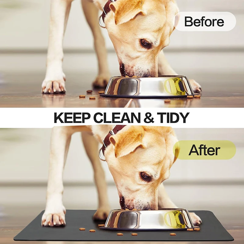 Mantel Individual de secado rápido para mascotas, alfombrilla absorbente para comida de perro, gato y perro, almohadillas para comedero - imagen 2