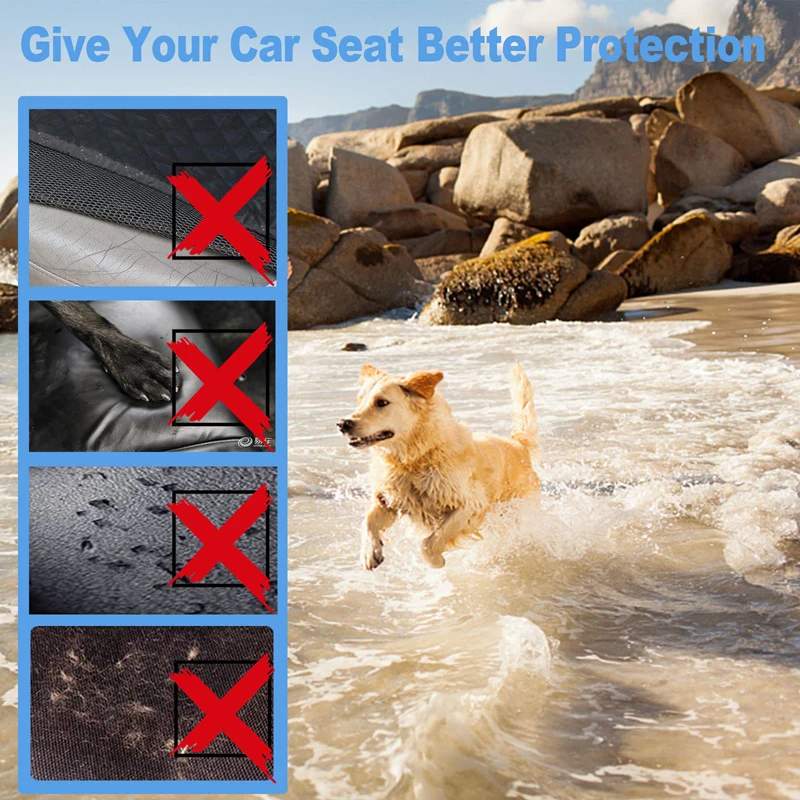 Benepaw-funda de asiento resistente al desgaste para perro, Protector de asiento delantero para coche, camión, SUV, resistente al agua, resistente, duradero y antideslizante - imagen 3