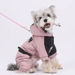 Chaqueta impermeable para perro con capucha – Algodón cálido