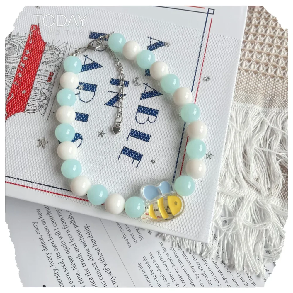 Collar de la serie Jelly para mascotas, accesorio de decoración para el cuello, bonito, estilo INS, para perros y gatos, en comparación con el Oso Bomei, 1 piezas - imagen 5