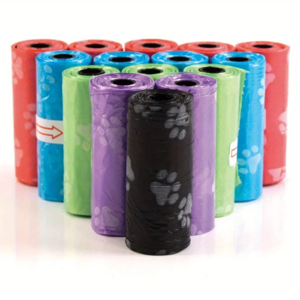 Paquete de 26 bolsas para el cuidado de perros, soporte para caca, suministros para mascotas, pañales para perros, soporte para almohadilla para orinar, productos dispensadores para orinal para mascotas, hogar - imagen 5