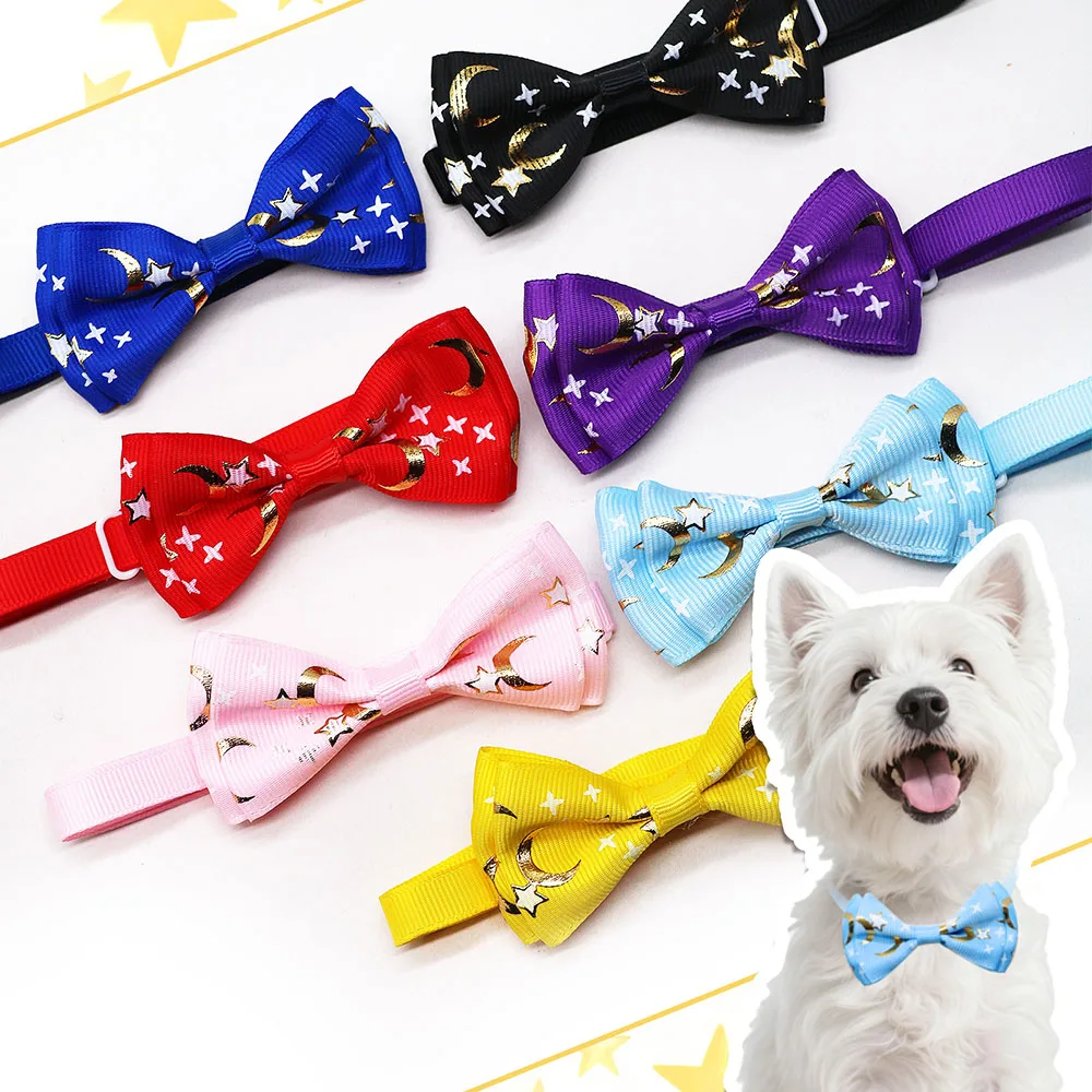 Pajaritas para perros de 50ps para Festival de Ramadán, suministros para mascotas, cuidado de perros pequeños y gatos, pajarita para mascotas, Collar para perros, decoraciones para el cuidado de fiestas