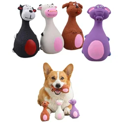 Juguete de látex para perros con sonido chirriante - masticación suave