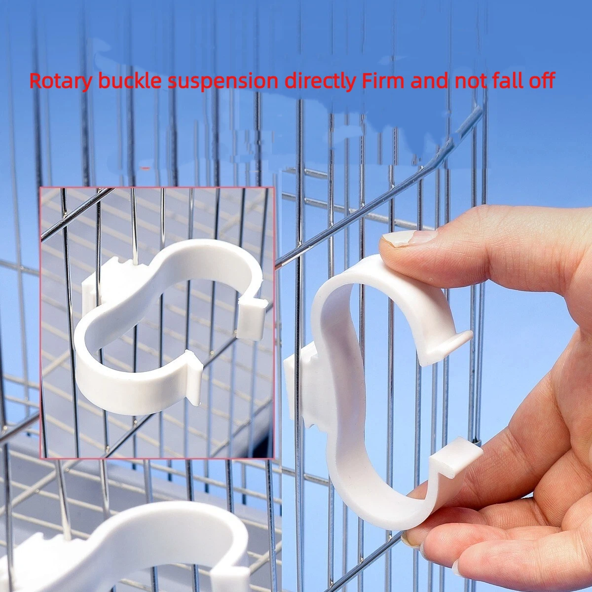 Dispensador de agua para pájaros, alimentador de comida para pájaros, bebedero automático para periquitos y pájaros, dispensador de comida para loros, accesorios para jaulas de pájaros - imagen 4