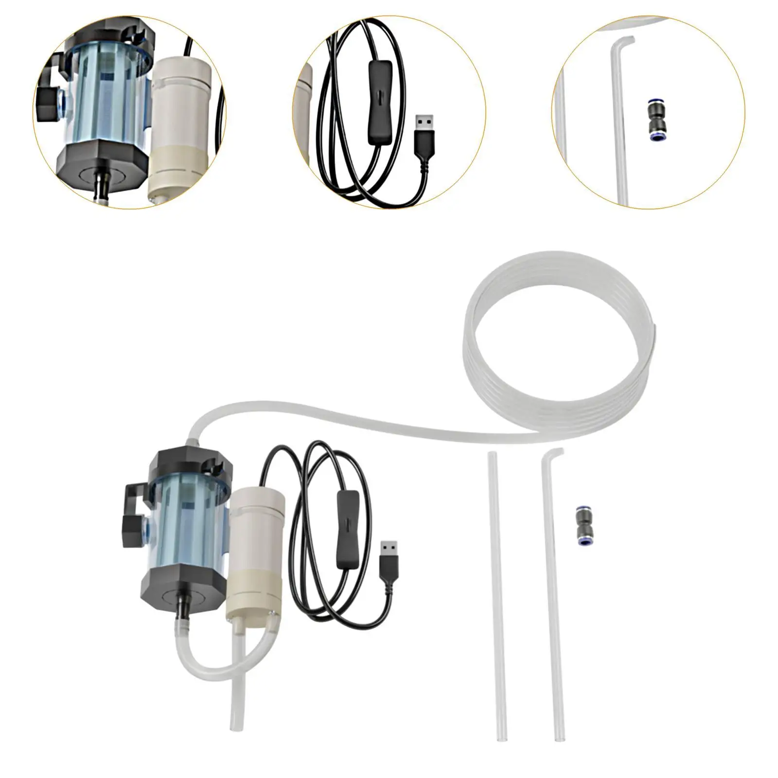 Kit de aspiradora de acuario para eliminación de residuos, fácil cambio de agua, uso doméstico - imagen 5