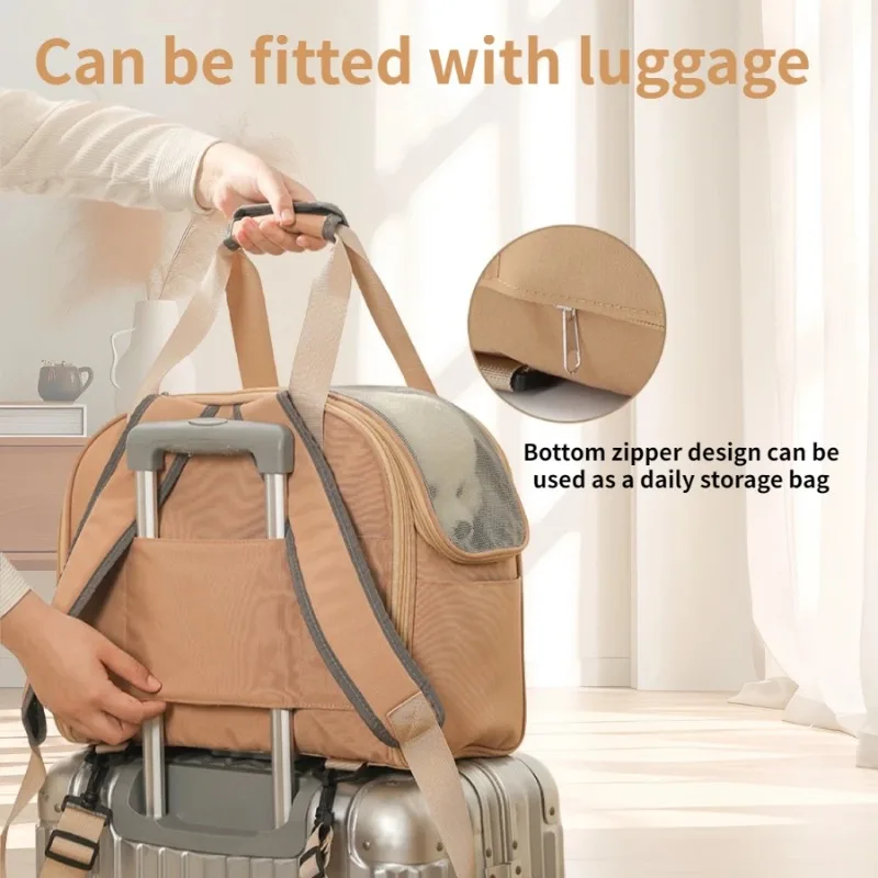 Bolso hombro transpirable multifunción para gatos, perros y cachorros - imagen 3