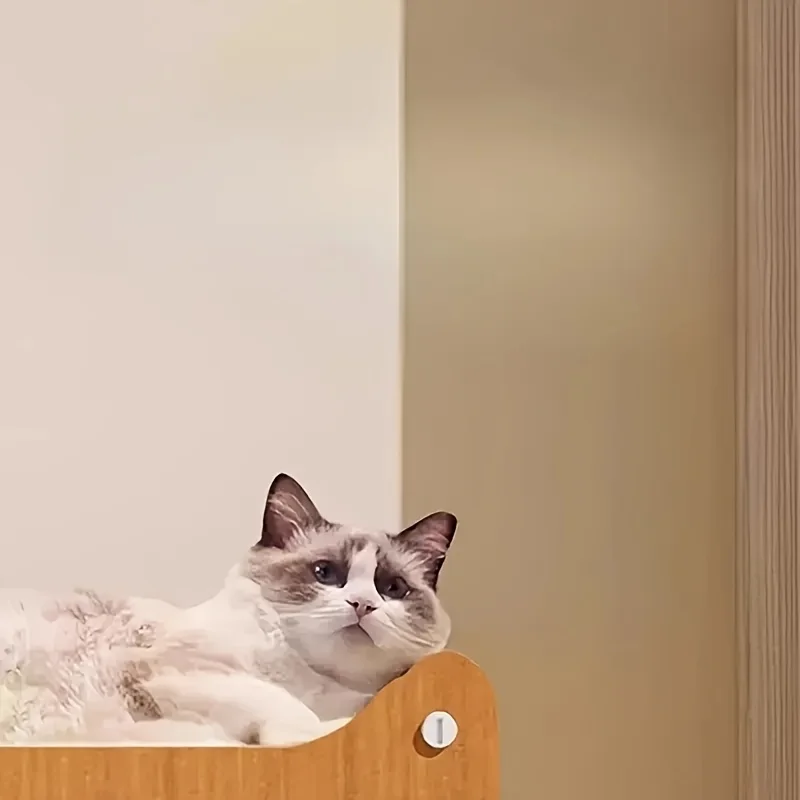 Casa refugio para gatos con poste para rascar – Montaje fácil - imagen 5
