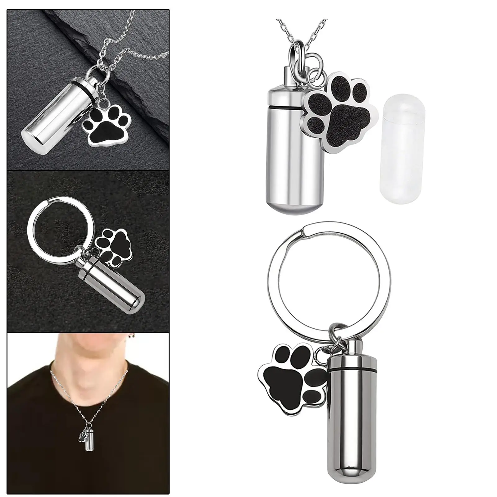 Urna para mascotas Suministros para mascotas Memorias Urna de cremación Paz y comodidad con un colgante de pata - imagen 4