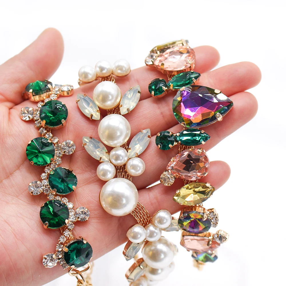 Collar de perro de perlas de lujo: collar de gato de boda con cristales tachonados brillantes, joyería de disfraz ajustable para mascotas para perros pequeños - imagen 3