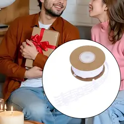 Cinta de nota musical ahuecada para envolver regalos, cinta artesanal para caja de pasteles, costura artesanal, accesorios para adornos de ropa, boda