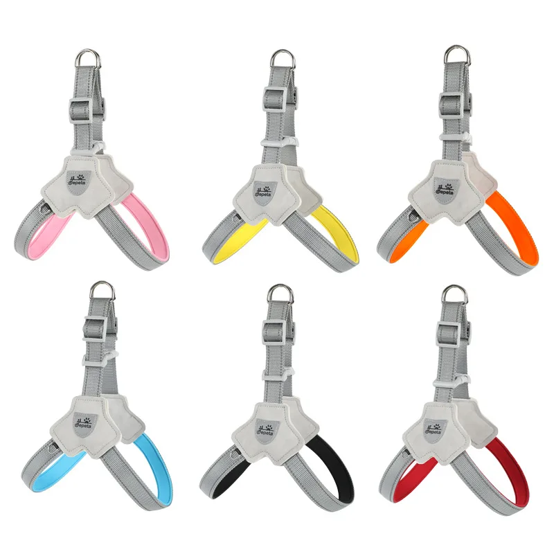 Arnés para perros pequeños y medianos, chaleco reflectante ajustable para mascotas, cinturón de seguridad, correa para el pecho para cachorros, accesorios de seguridad para caminar al aire libre