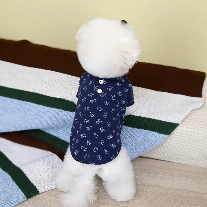 XS-2XL Otoño Invierno Ropa para Perros Moda para Mascotas Ropa para Perros pequeños y medianos Gatos Cálido Cómodo Alta Calidad Ropa Perro Camisa Base - imagen 2