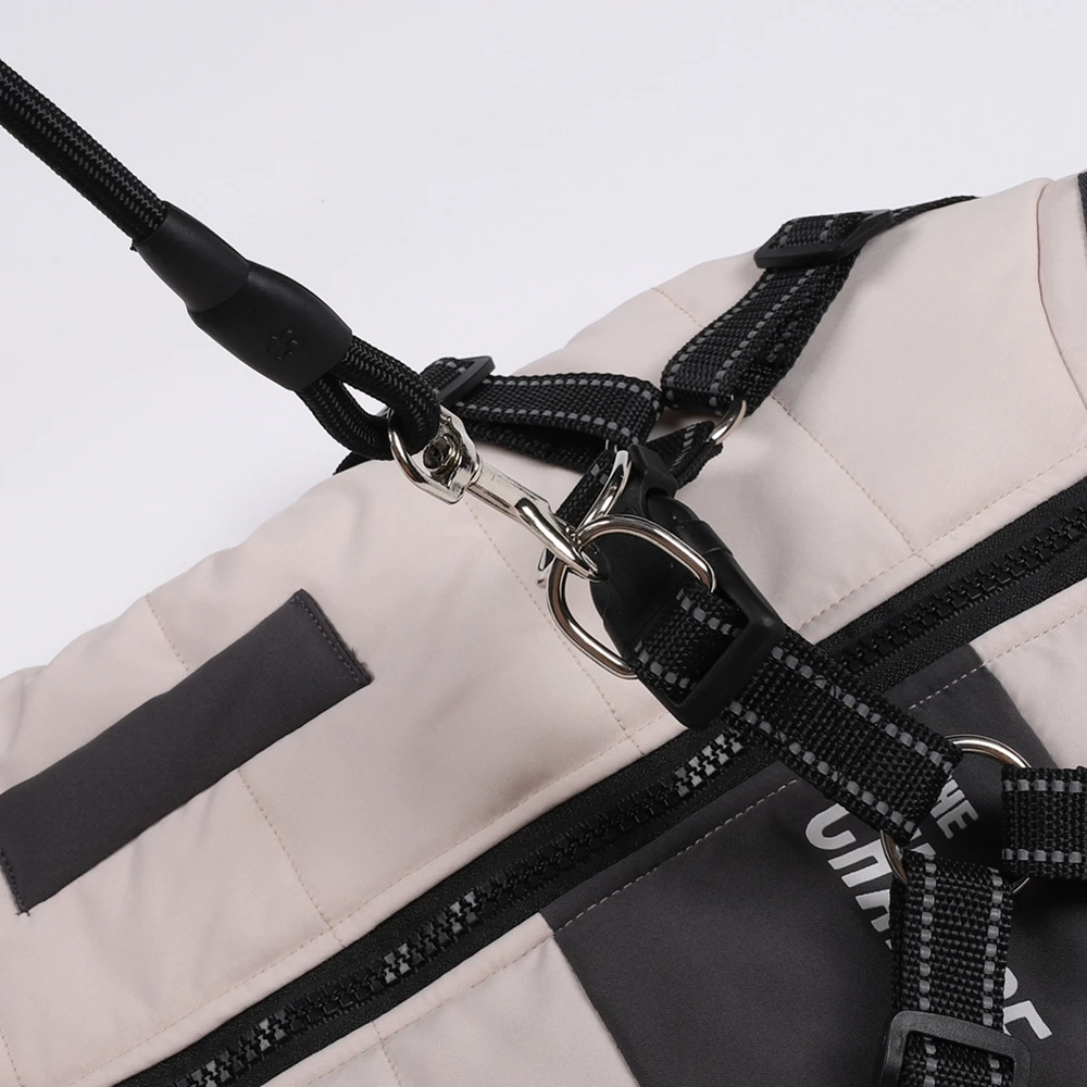 Chaqueta de invierno con arnés para perro, ropa cálida para mascotas, abrigo impermeable para perros pequeños y grandes, trajes de Chihuahua y Bulldog Francés - imagen 2