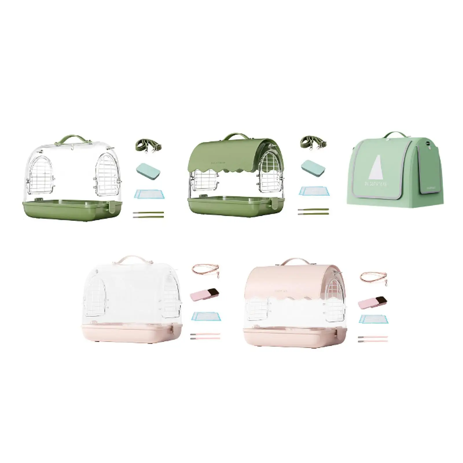 Lightweight Bird Carrier with Shoulder Straps and Handle Hamster Cage for Cockatiels Parrotlets Small Birds Parakeets Parrot