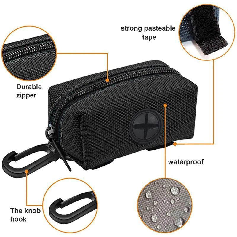 Mini bolsa de basura ajustable para mascotas, dispensador de bolsas de residuos para perros, Herramientas de limpieza para mascotas - imagen 4