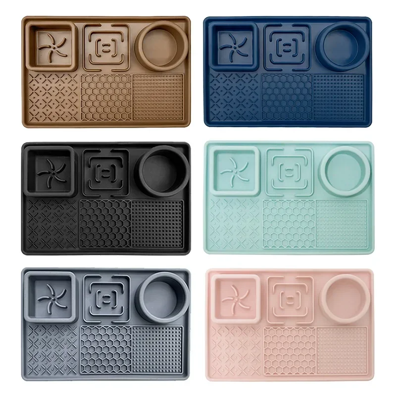 Mantel Individual de silicona antideslizante para mascotas, impermeable, fácil de limpiar, comida lenta, alfombrilla multifuncional para perros, placa a prueba de fugas para gatos y perros - imagen 5
