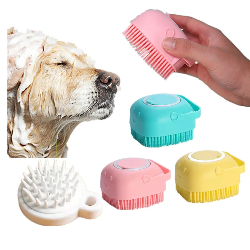 Masaje para perros y gatos, relleno de baño de silicona, toalla líquida para frotar la espalda, champú de baño YJ056
