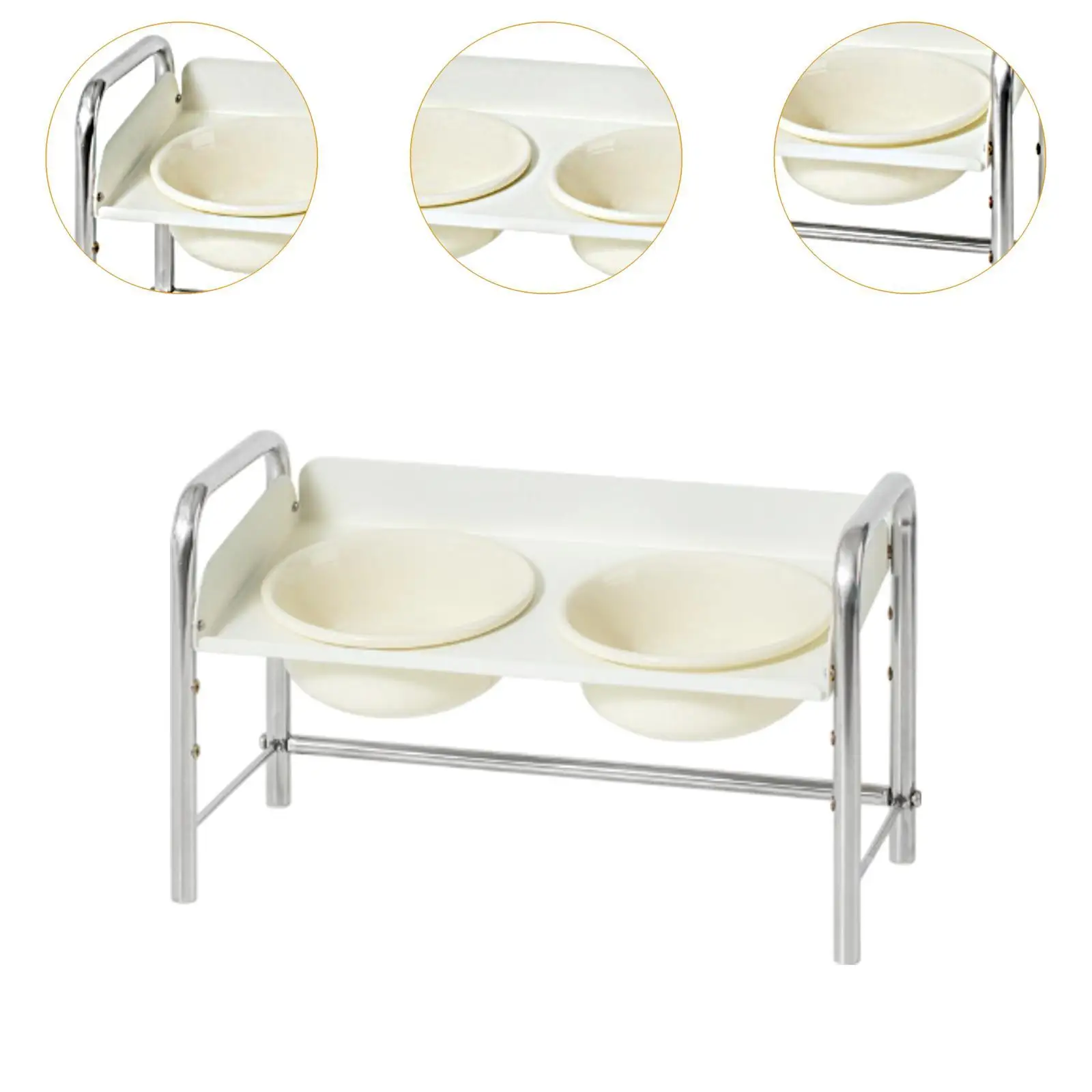 Elevated Cat Ceramic Bowls Cat Dish Food and Water Bowls for Pet Cats Puppy