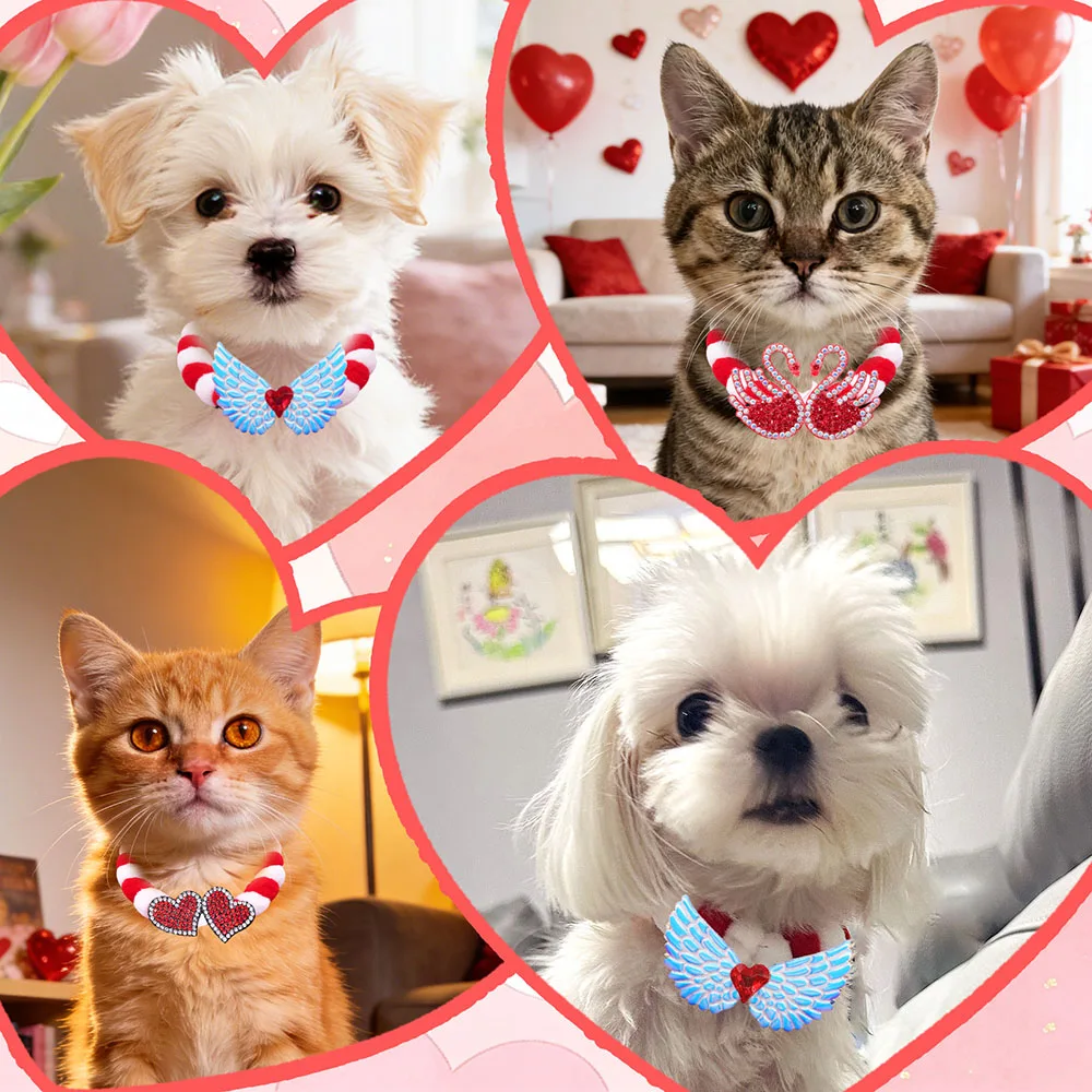 Collar pajarita brillante para perros y gatos - imagen 4