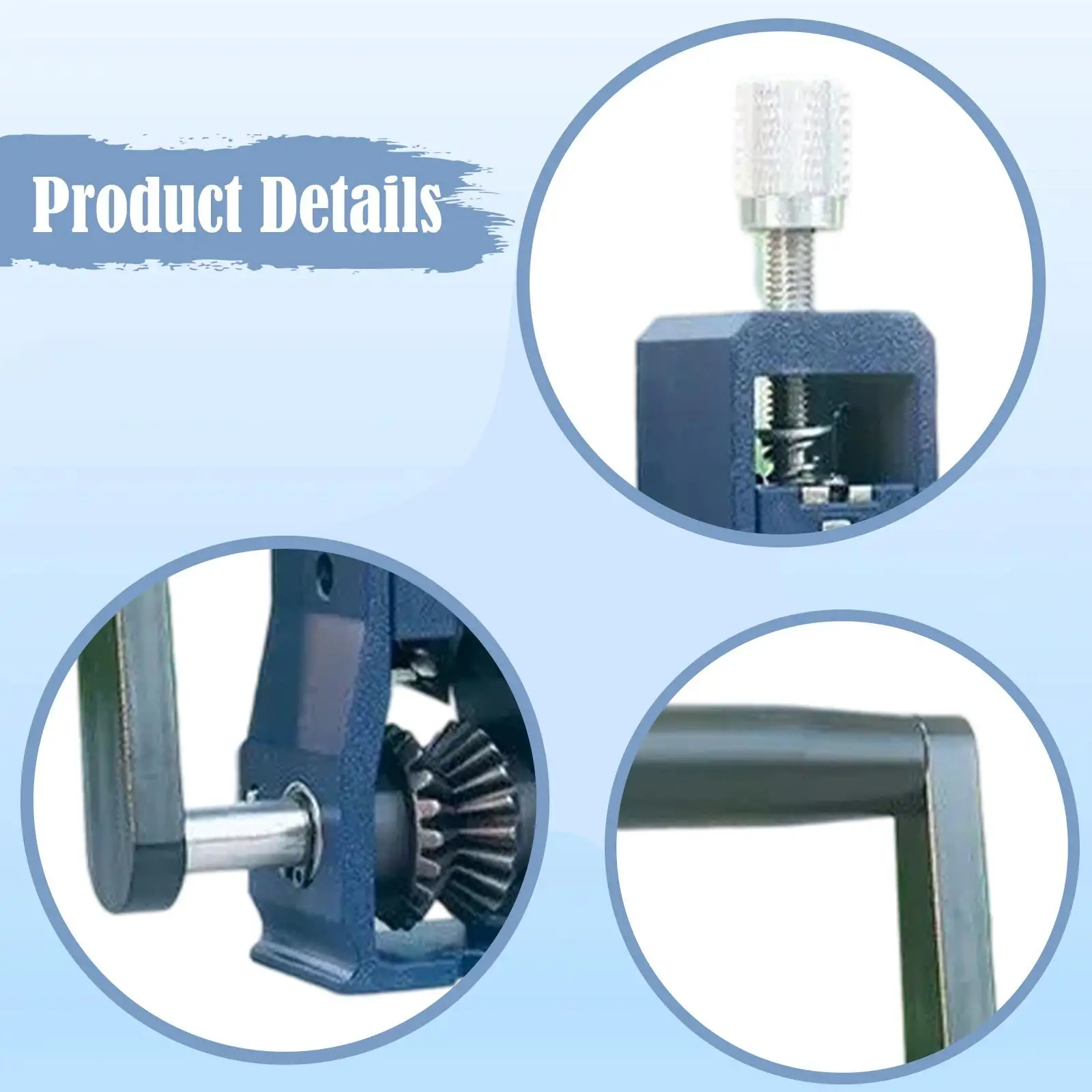 Máquina peladora de cables con manivela, herramienta de manipulación de accesorios de cobre, bricolaje, portátil, herramienta pelado de cables, pelador de cables, Manual - imagen 5