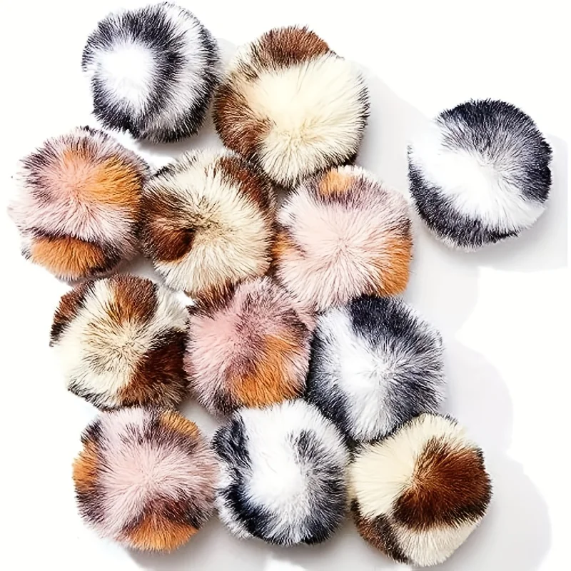 Pelota de felpa leopardo para gatos y perros – Juguete interactivo - imagen 2