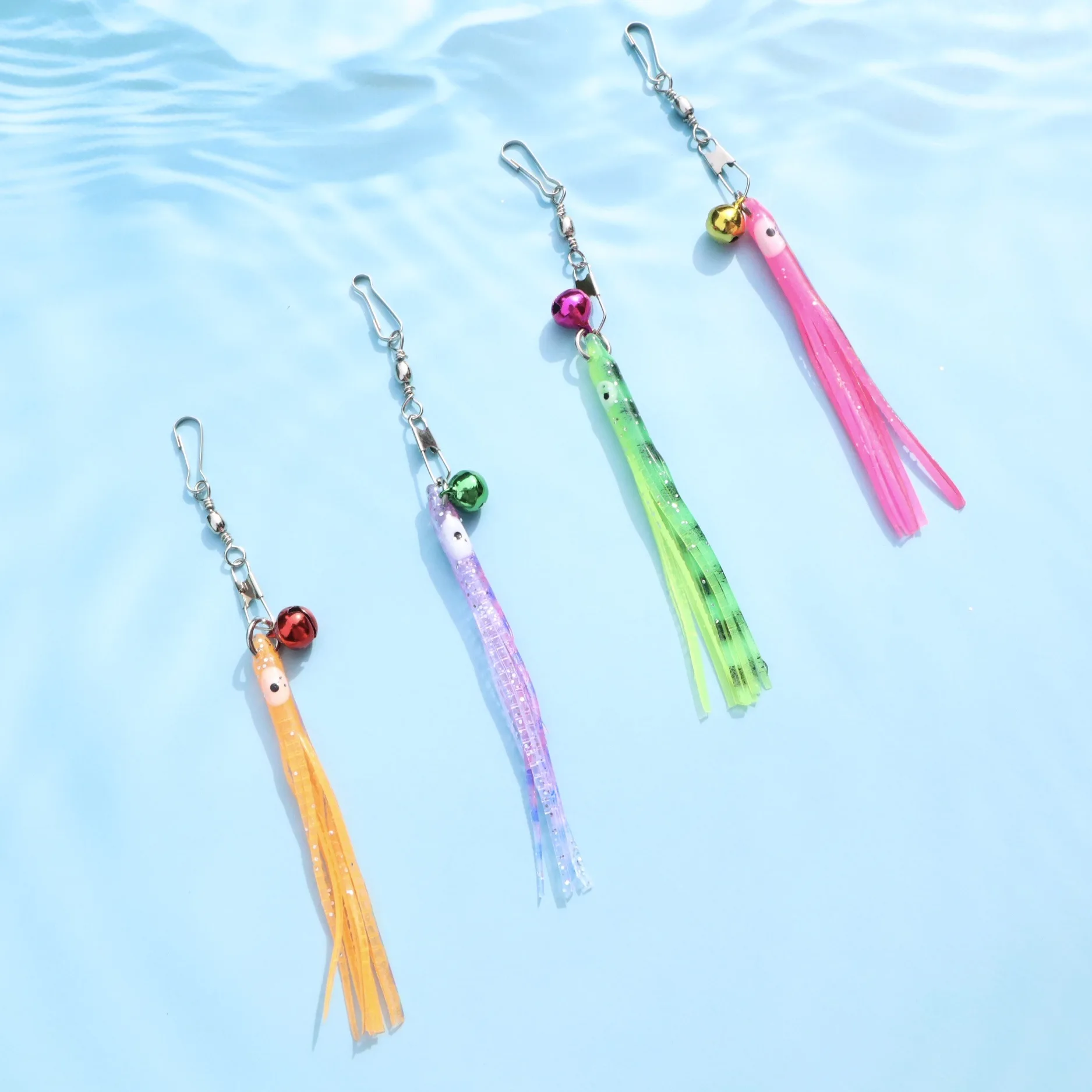 Cabezal de repuesto de pulpo de silicona para peces pequeños simulados, suministros de juguetes para mascotas - imagen 3