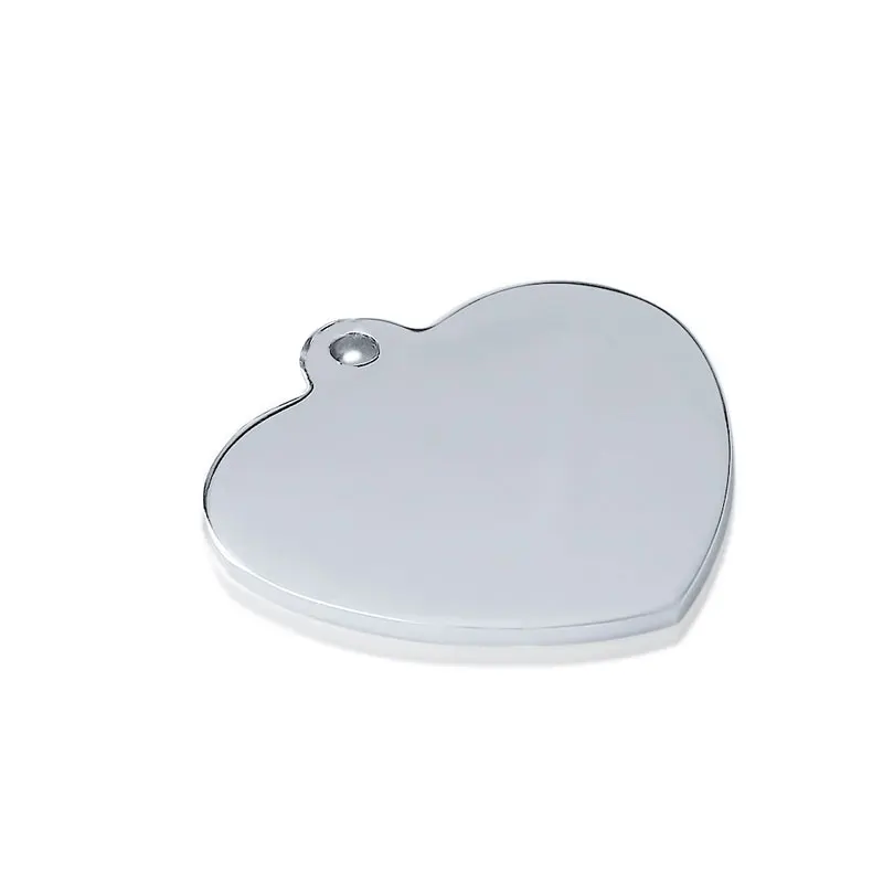 Pack de 20 placas de identificación de acero inoxidable