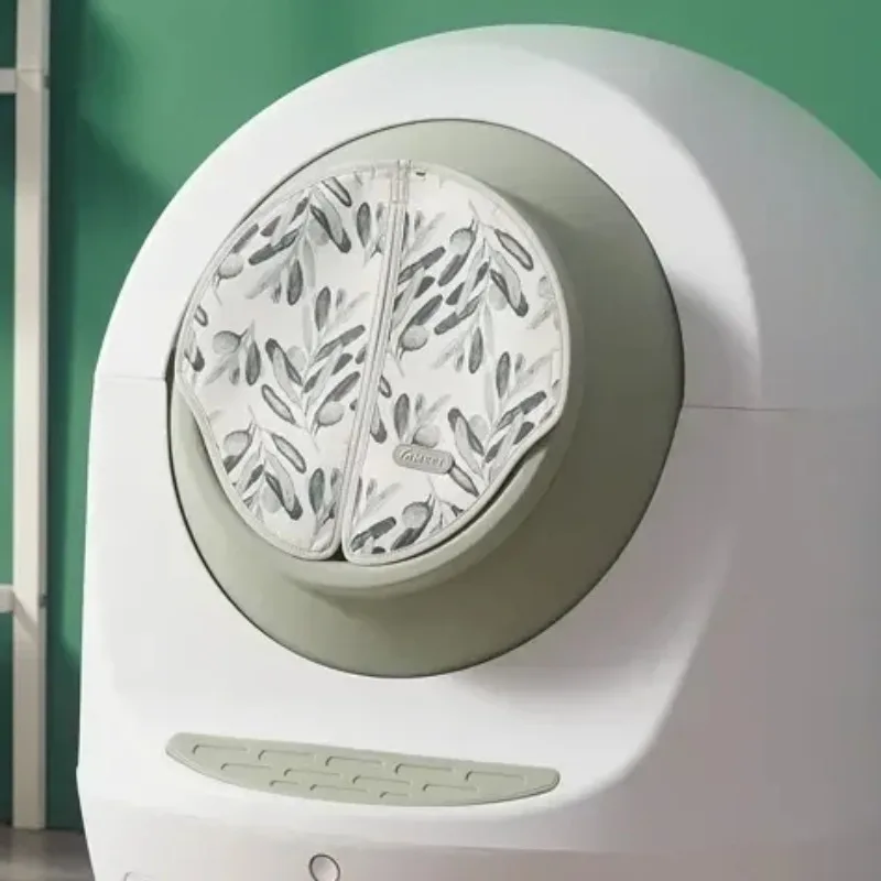 MEET-caja de arena cerrada para gatos, cortina de puerta desmontable y lavable, bloquea completamente el olor, limpieza personalizada y reemplazable de mascotas - imagen 2