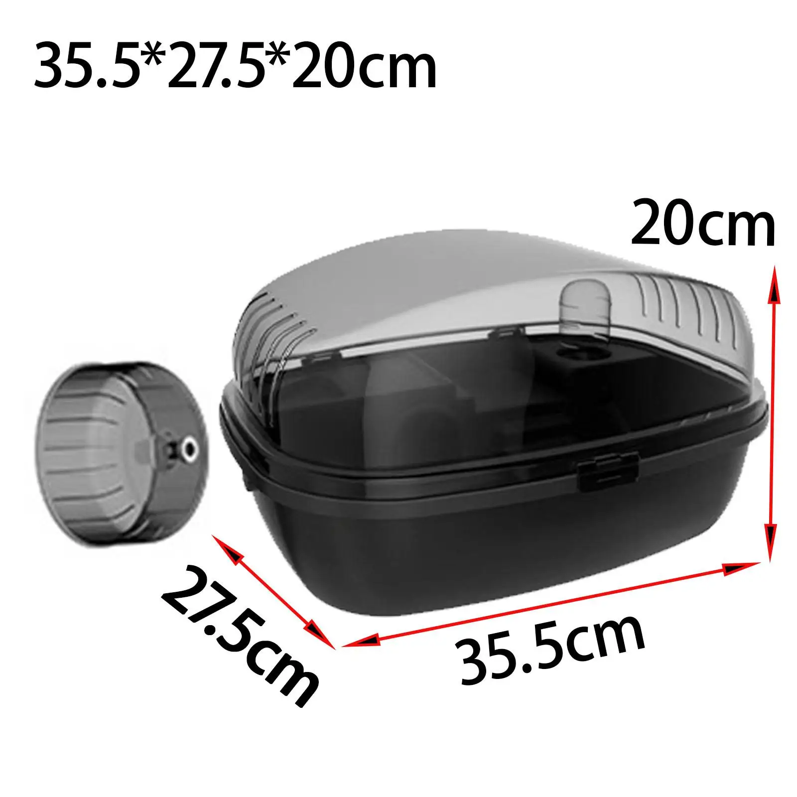 Hamster Cage Openable Top Sugar Glider Hedgehog Bunny Breathable Portable Transparent Guinea Pigs Gerbils Rats Mice Habitat